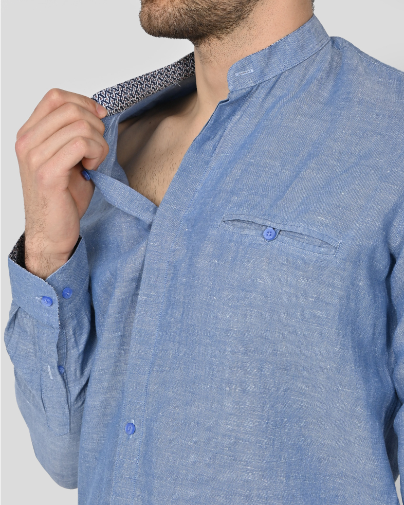 SHIRT REGULAR FIT LINEN AND COTTON 240135044989-1 04