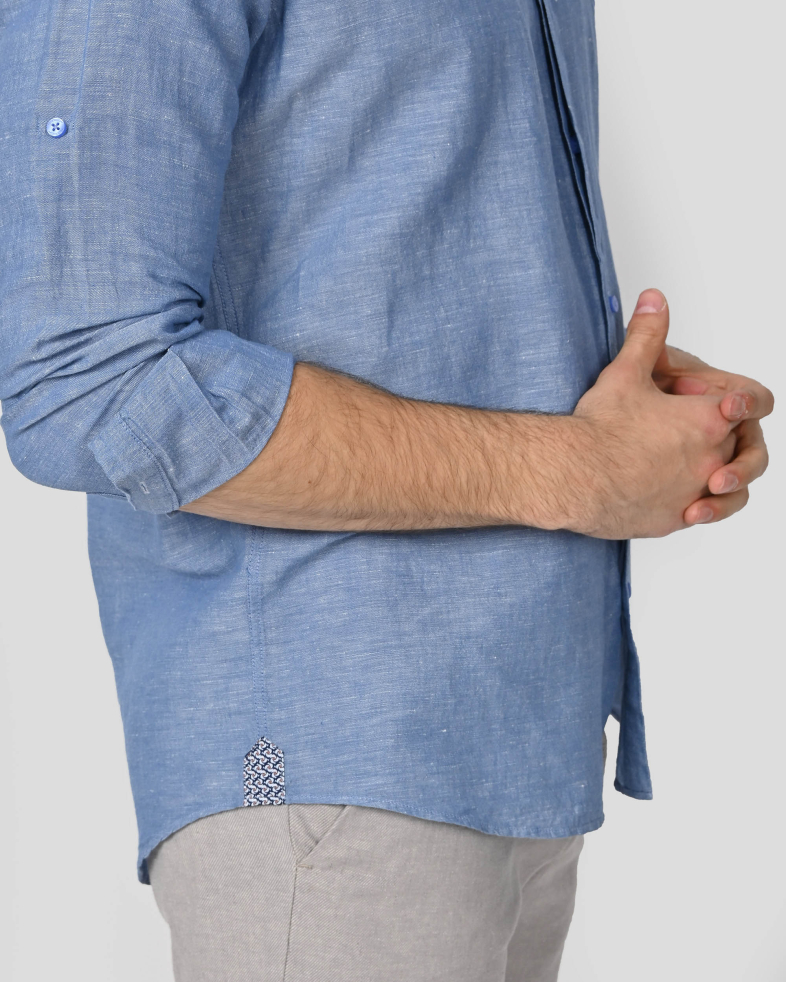 SHIRT REGULAR FIT LINEN AND COTTON 240135044989-1 06