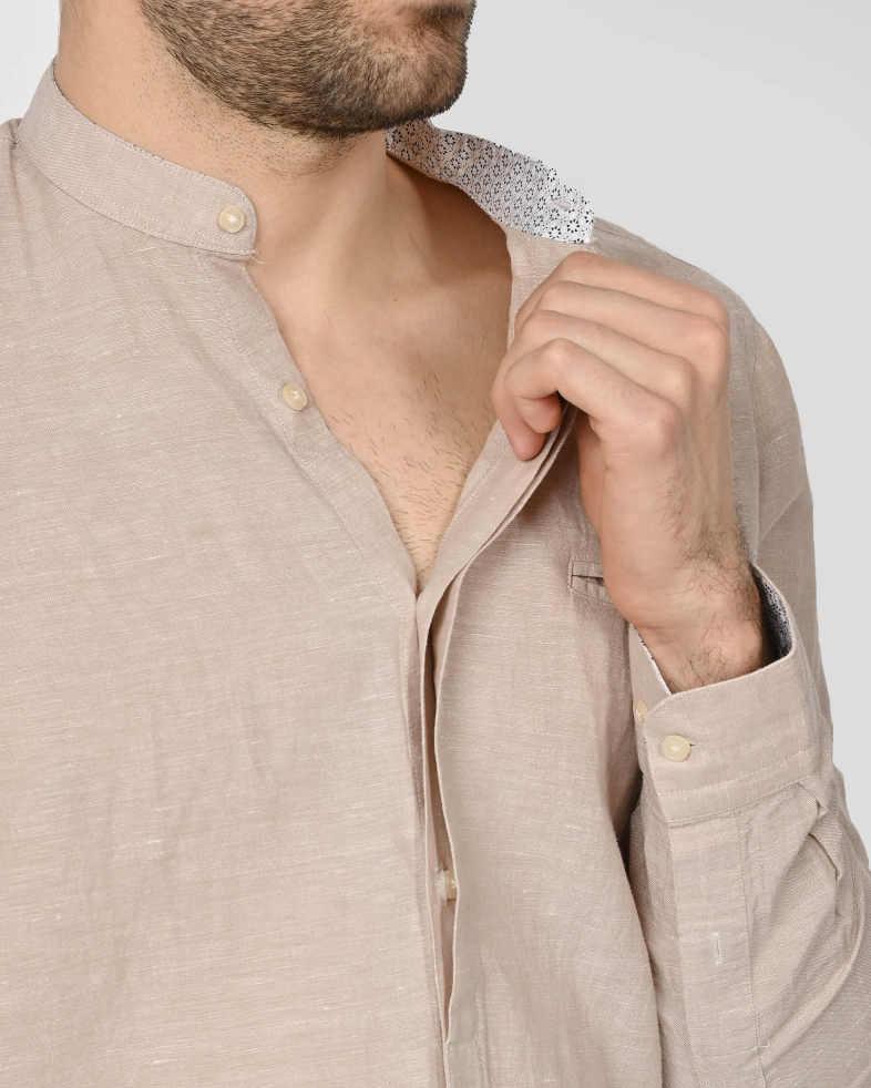 SHIRT REGULAR FIT LINEN AND COTTON 240135044989-2 04