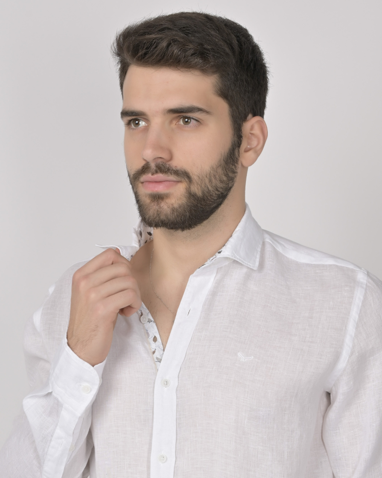 SHIRT SLIM FIT LINEN 240135044995-1 04