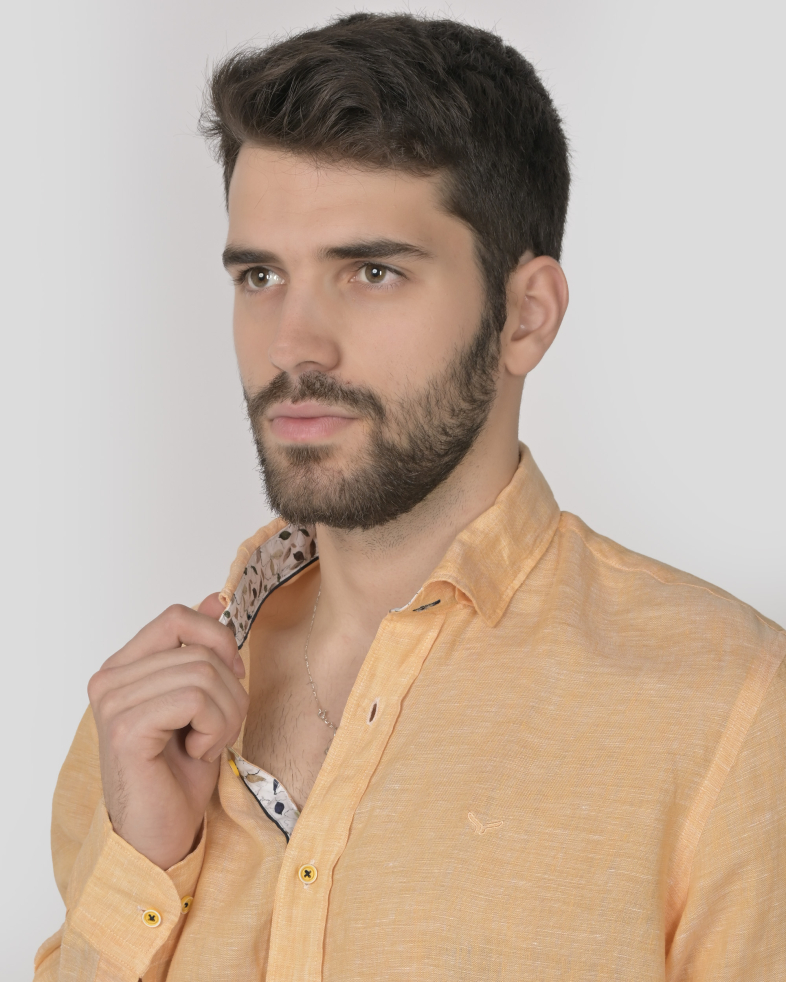 SHIRT SLIM FIT LINEN 240135044995-3 04