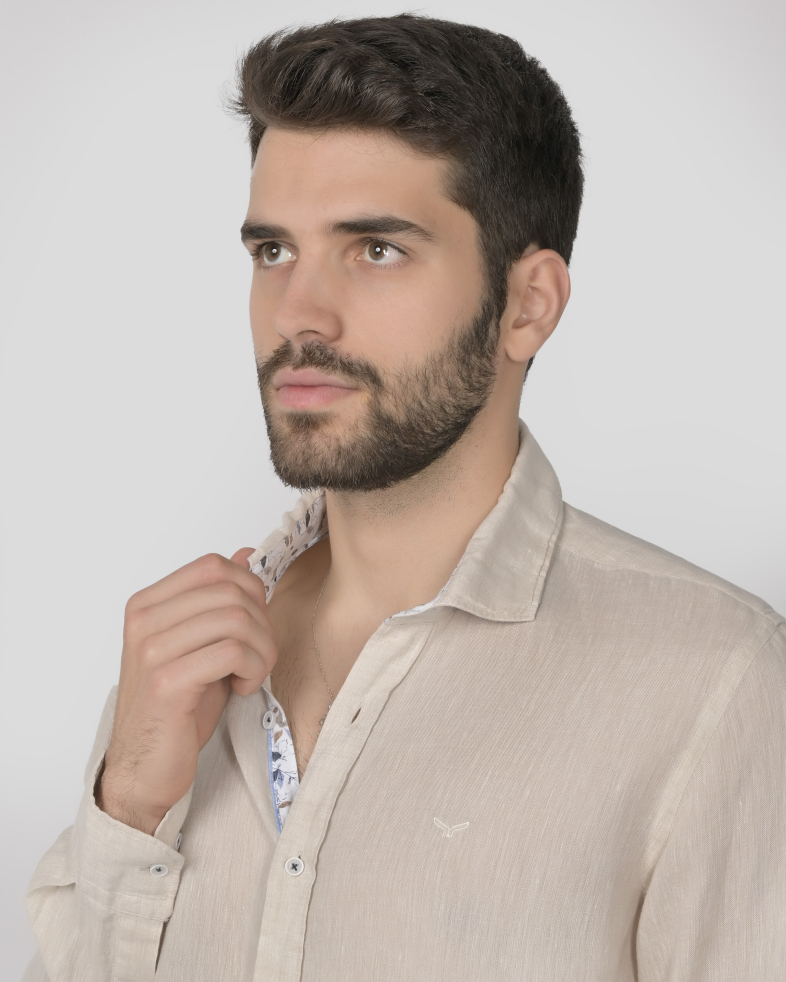 SHIRT SLIM FIT LINEN 240135044995-4 04