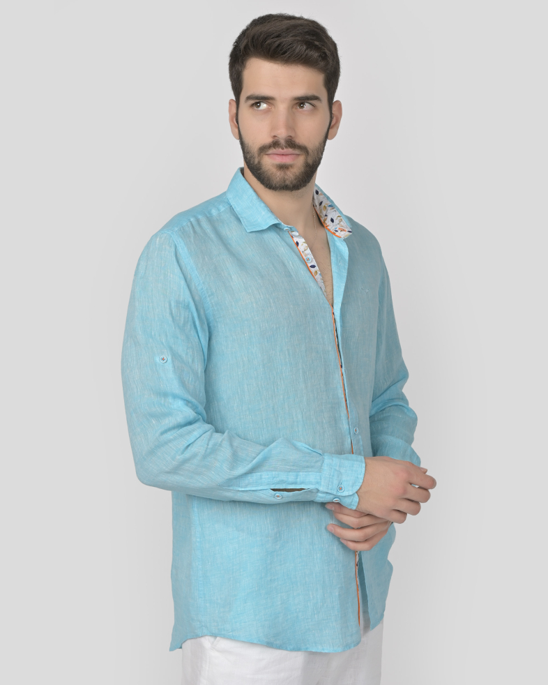 SHIRT SLIM FIT LINEN 240135044995-5 03