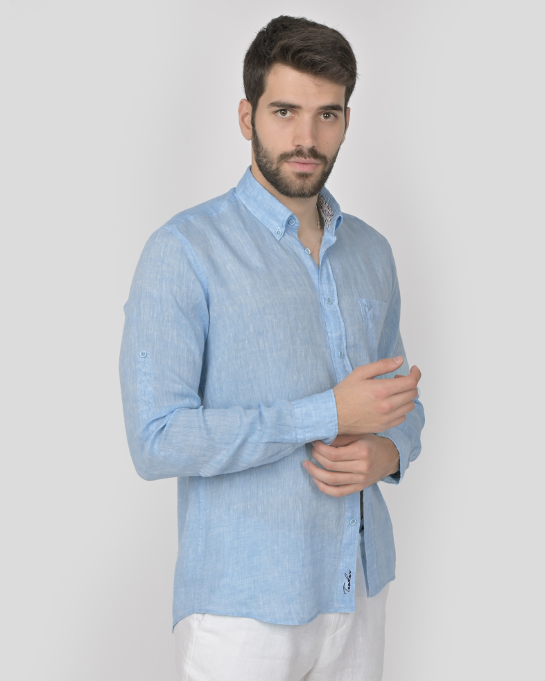 SHIRT REGULAR FIT LINEN 240135044996-2 03