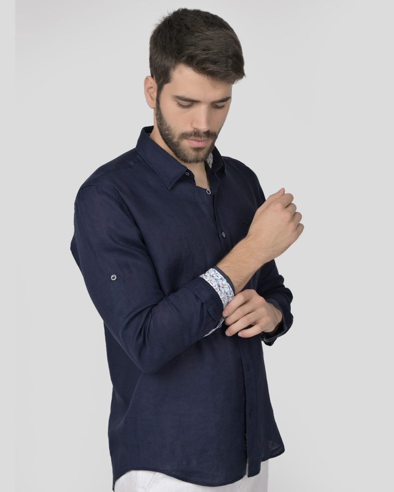 SHIRT REGULAR FIT LINEN 240135044996-4 03