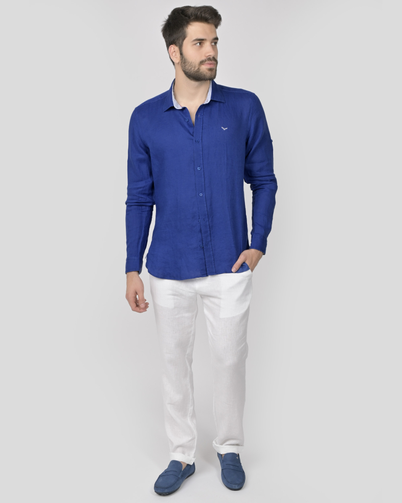 SHIRT SLIM FIT LINEN 240135044997-2 02