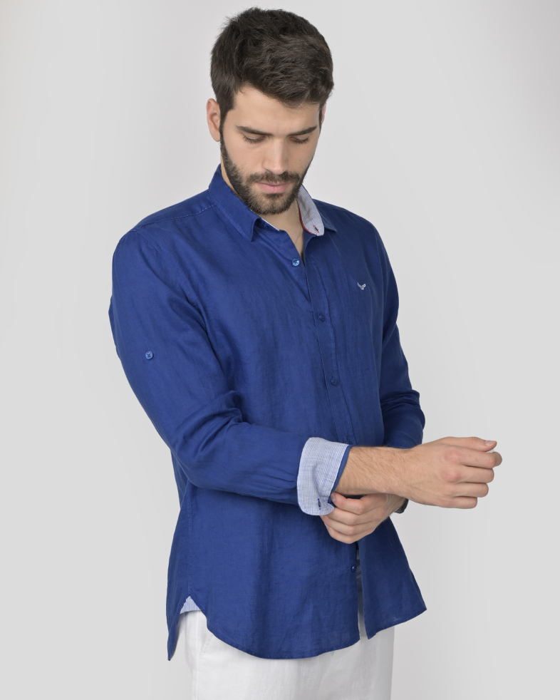 SHIRT SLIM FIT LINEN 240135044997-2 03