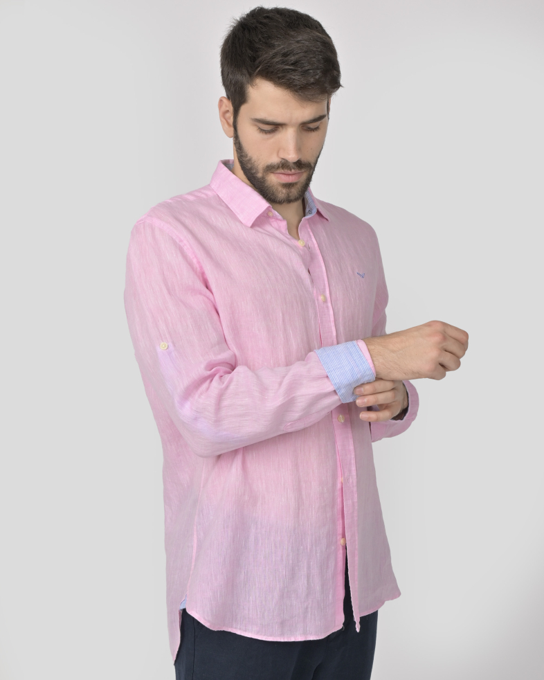 SHIRT SLIM FIT LINEN 240135044997-3 03