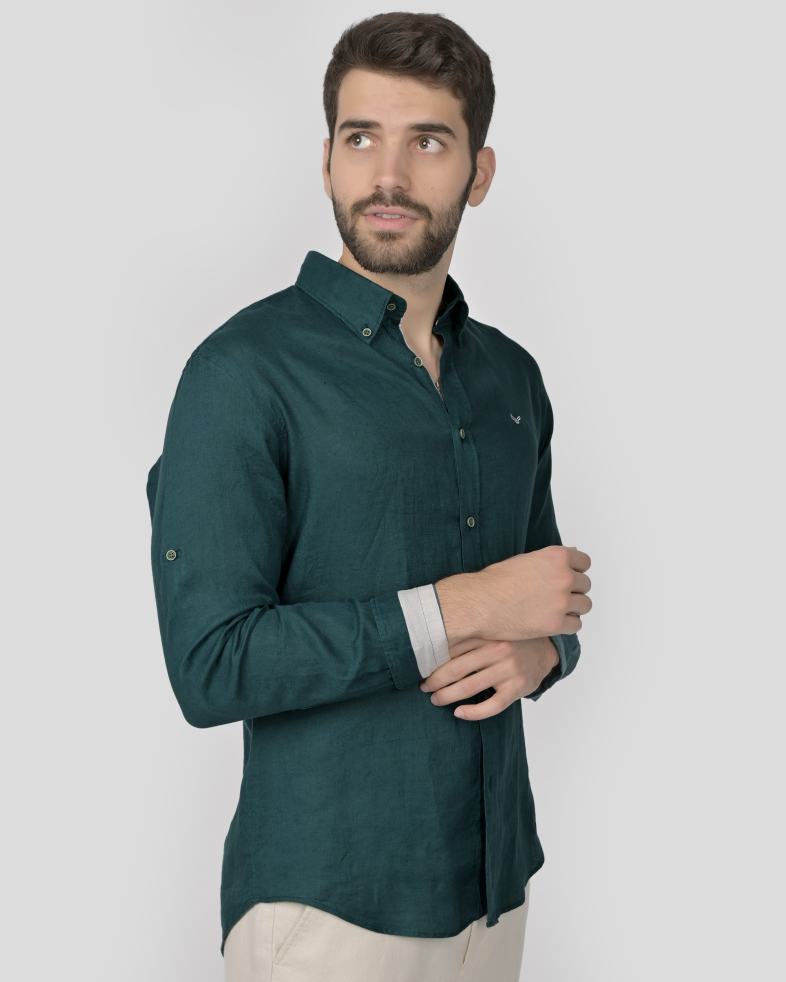 SHIRT SLIM FIT LINEN 240135044998-3 04