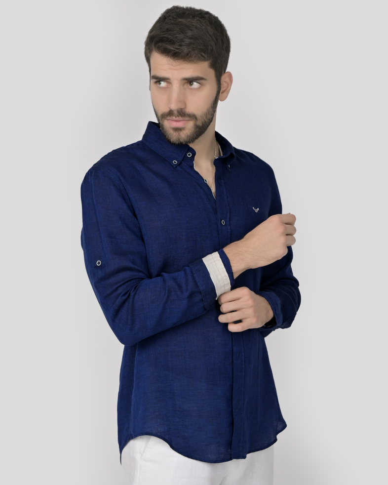 SHIRT SLIM FIT LINEN 240135044998-4 03