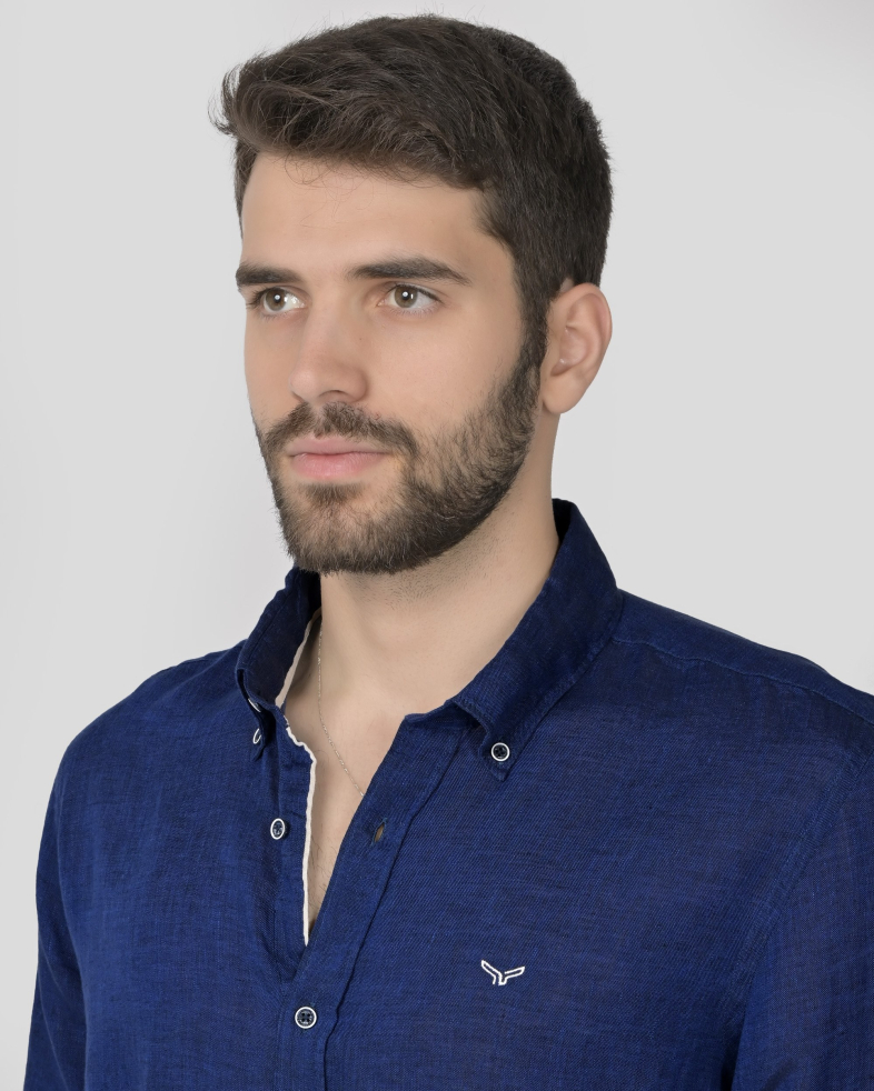 SHIRT SLIM FIT LINEN 240135044998-4 04