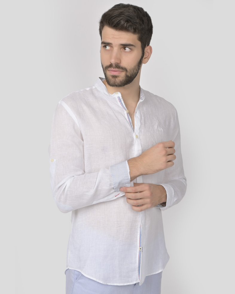 SHIRT SLIM FIT LINEN 240135045000-1 03