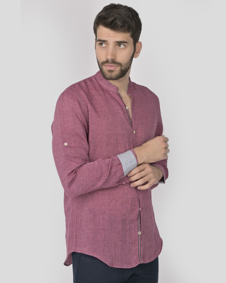 SHIRT SLIM FIT LINEN 240135045000-4 03