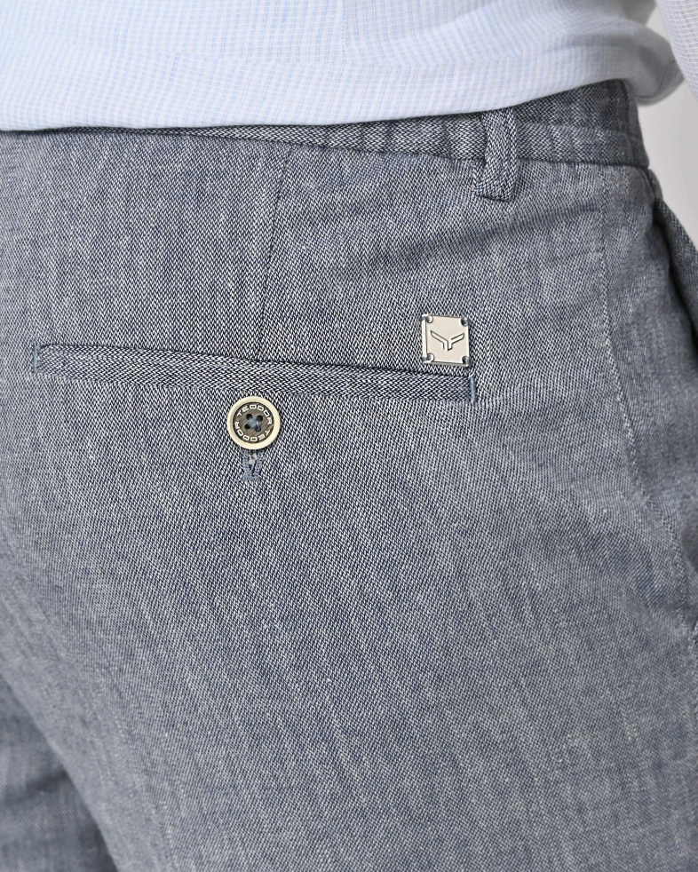 TROUSERS SLIM FIT LINEN AND COTTON 240113088549-1 05