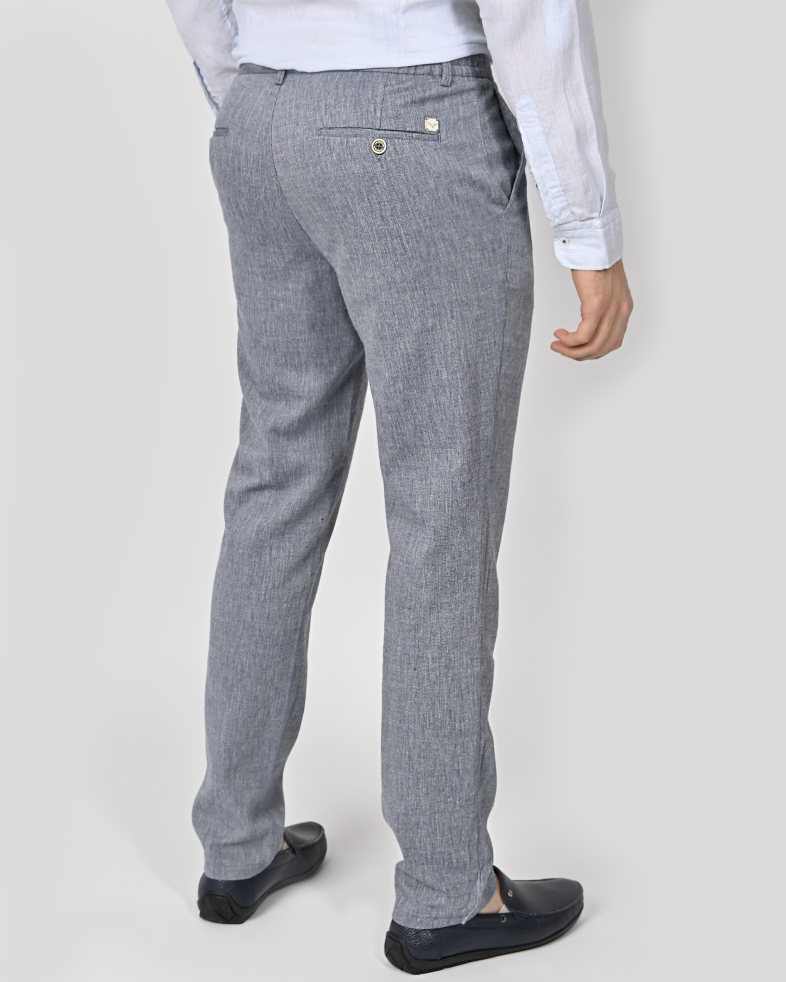 TROUSERS SLIM FIT LINEN AND COTTON 240113088549-1 09