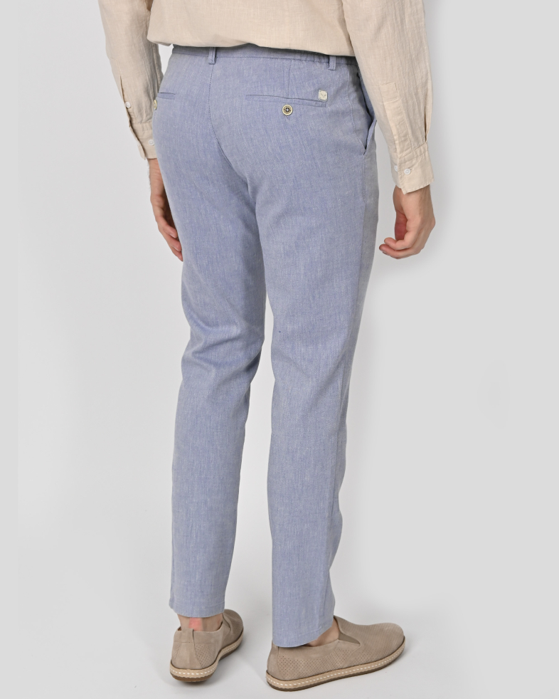 TROUSERS SLIM FIT LINEN AND COTTON 240113088549-2 08