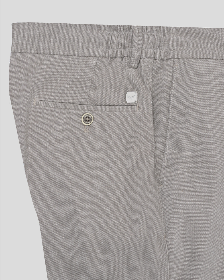 TROUSERS SLIM FIT LINEN AND COTTON 240113088549-3 04