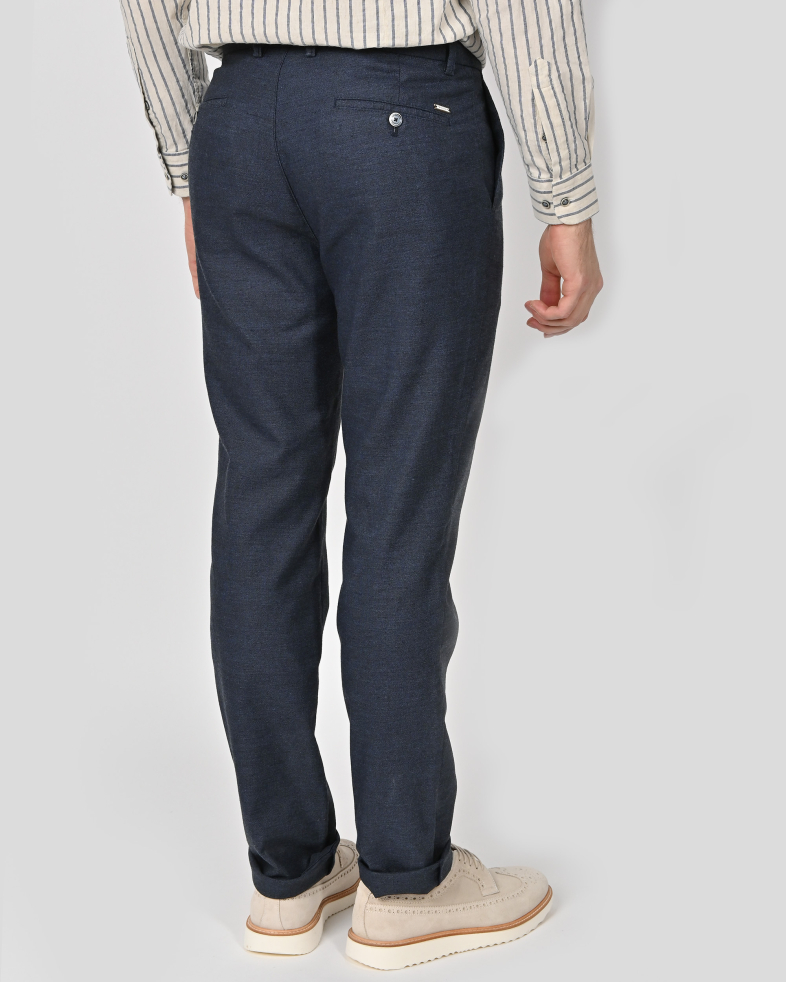 TROUSERS REGULAR FIT LINEN AND COTTON 240113088550-1 07