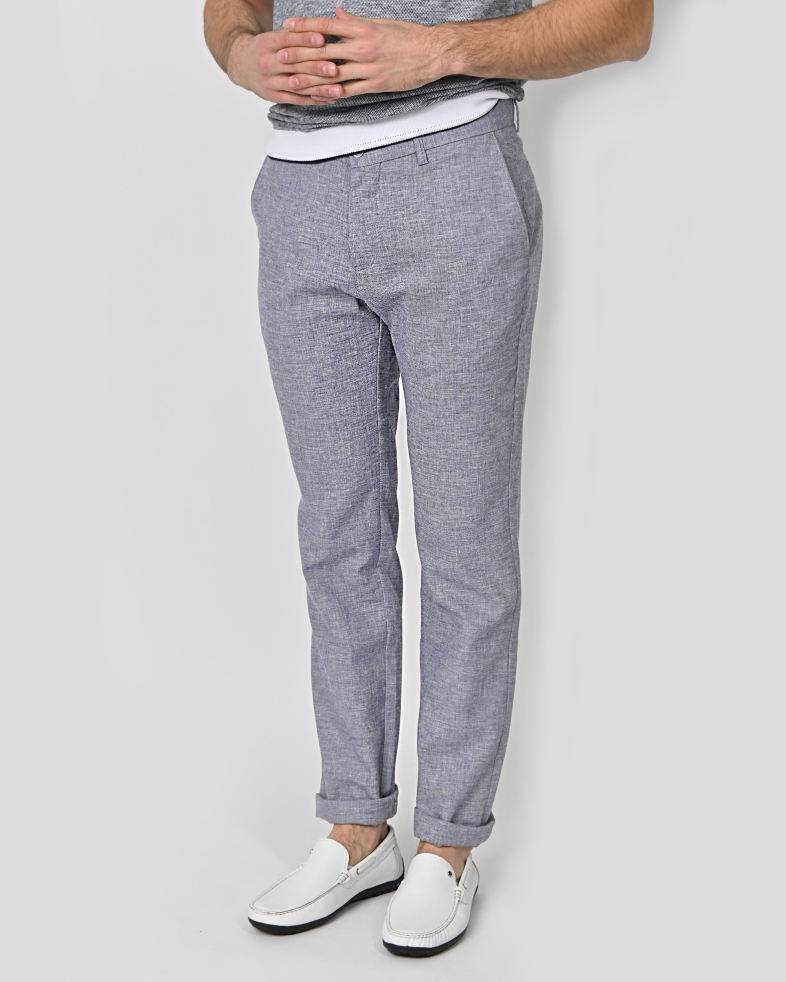 TROUSERS REGULAR FIT LINEN AND COTTON 240113088550-2 03