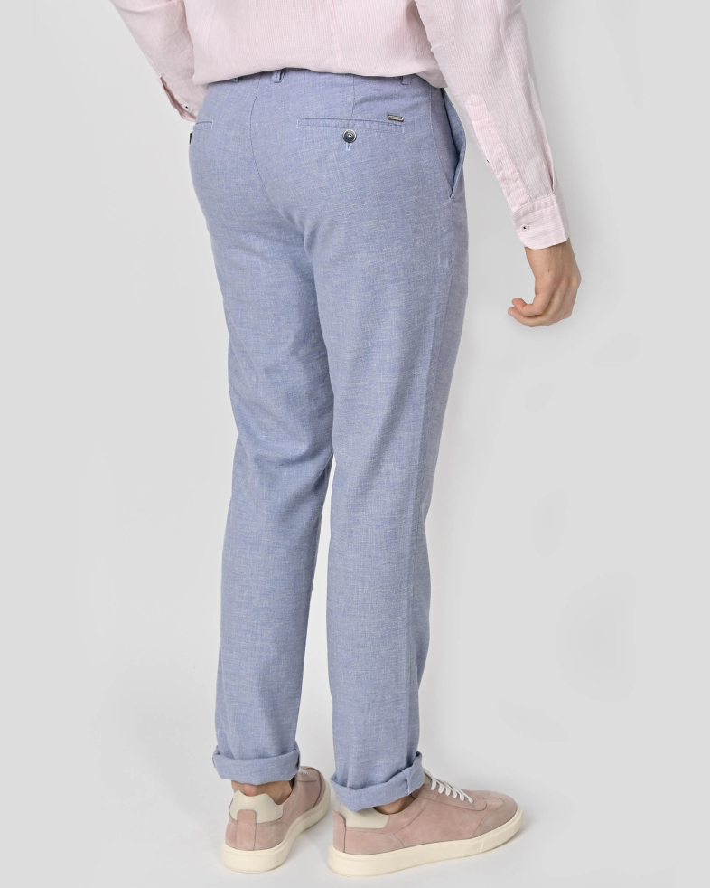 TROUSERS REGULAR FIT LINEN AND COTTON 240113088550-3 07