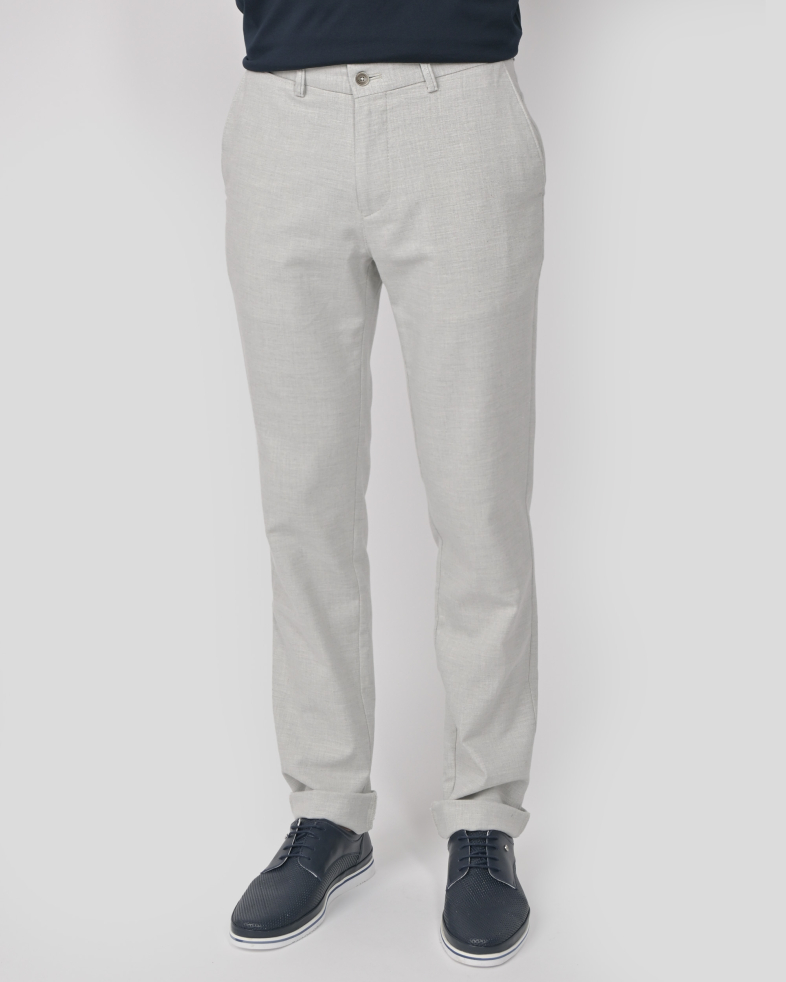 TROUSERS REGULAR FIT LINEN AND COTTON 240113088550-4 03
