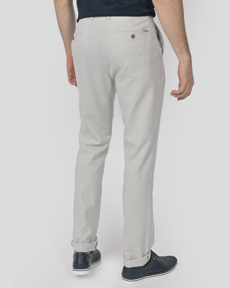 TROUSERS REGULAR FIT LINEN AND COTTON 240113088550-4 07