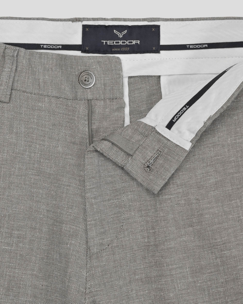 TROUSERS REGULAR FIT LINEN AND COTTON 240113088550-5 05