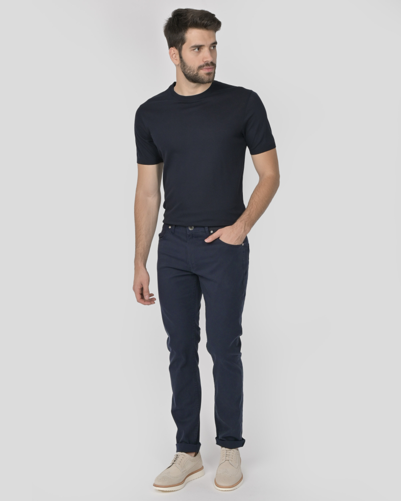 TROUSERS SLIM FIT TENCEL 240134088553-2 02