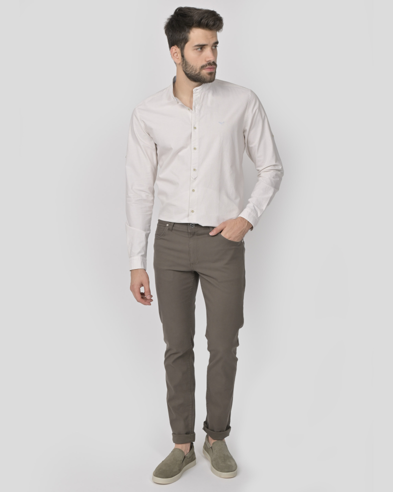 TROUSERS SLIM FIT TENCEL 240134088553-4 02