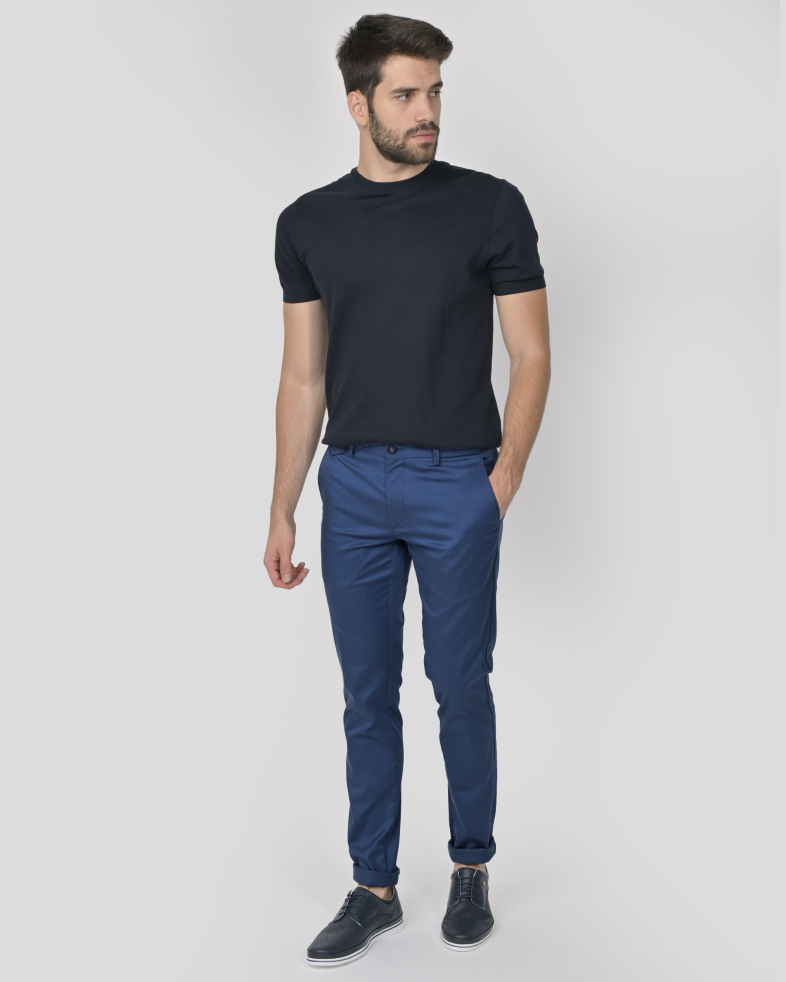 TROUSERS SLIM FIT TENCEL 240134088554-2 02