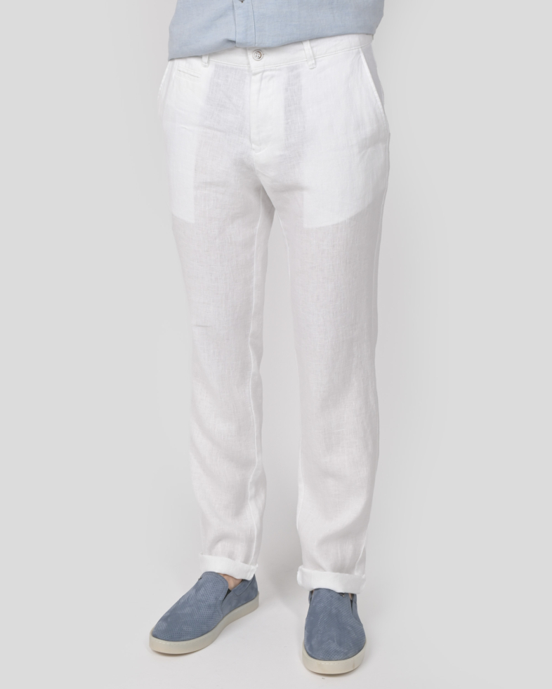 TROUSERS SLIM FIT LINEN 240113088556-1 03