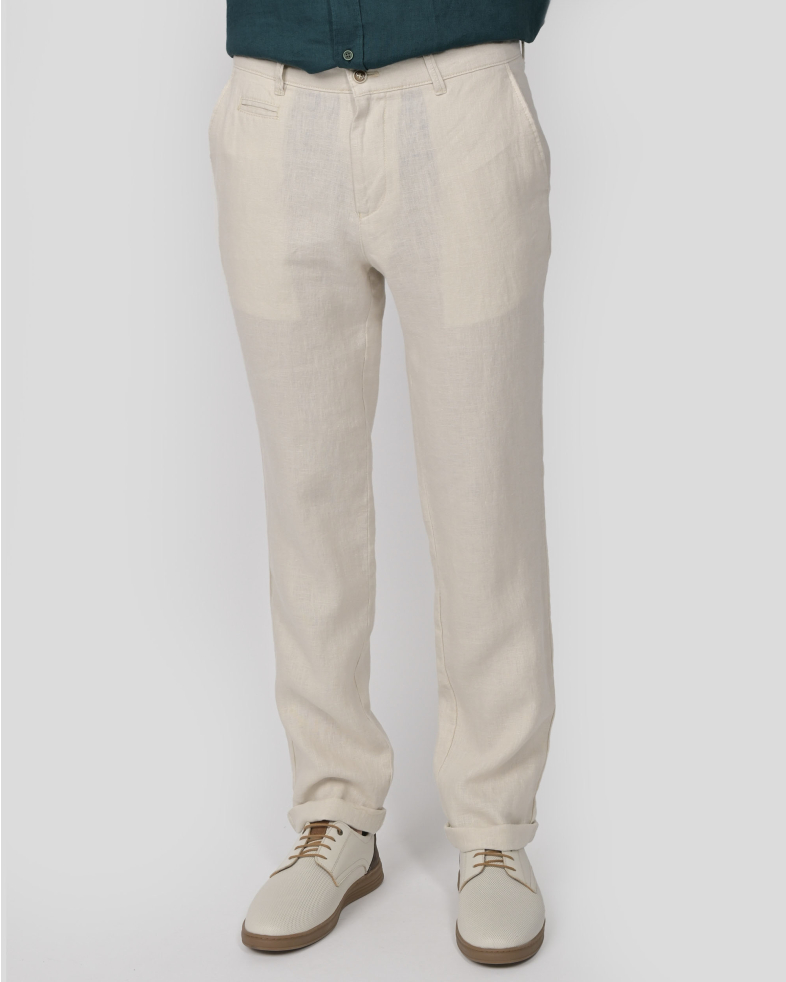 TROUSERS SLIM FIT LINEN 240113088556-3 03