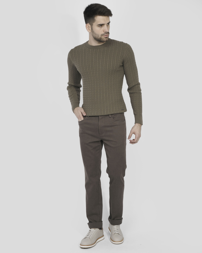 TROUSERS REGULAR FIT COTTON 240234088574-3 02