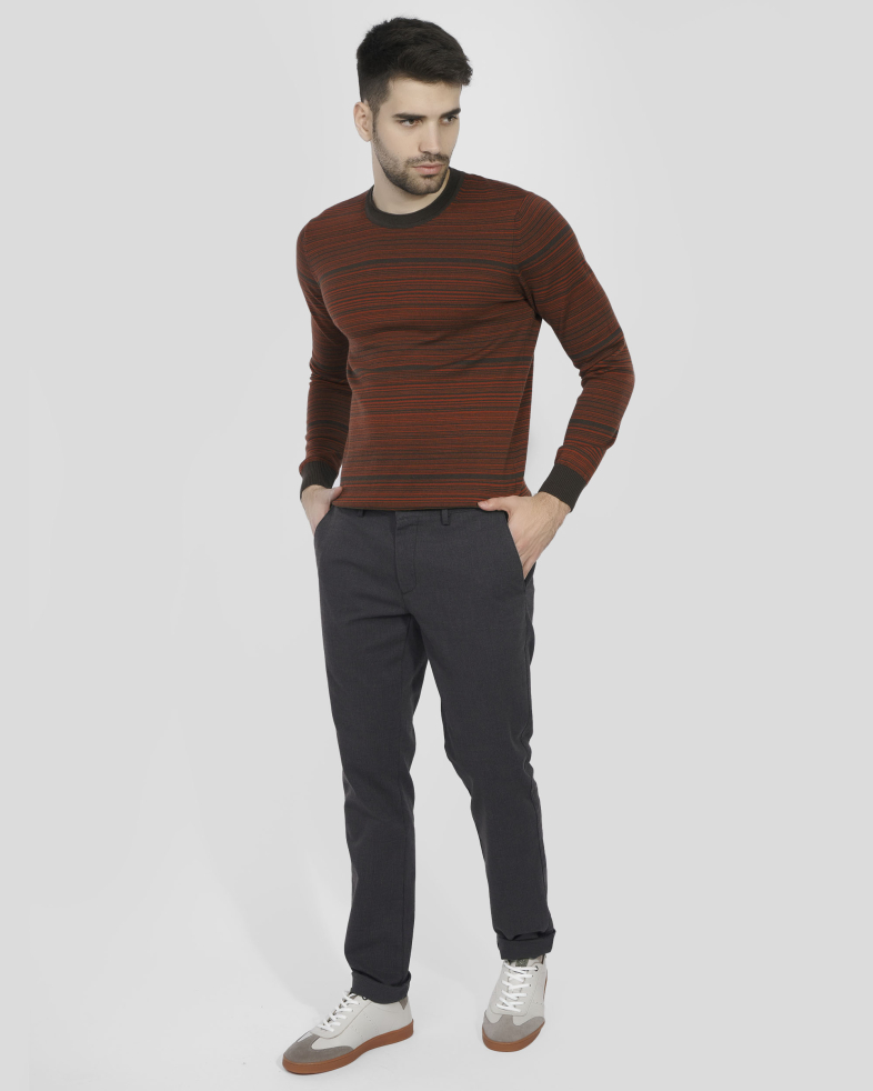 TROUSERS SLIM FIT COTTON 240234088575-2 02