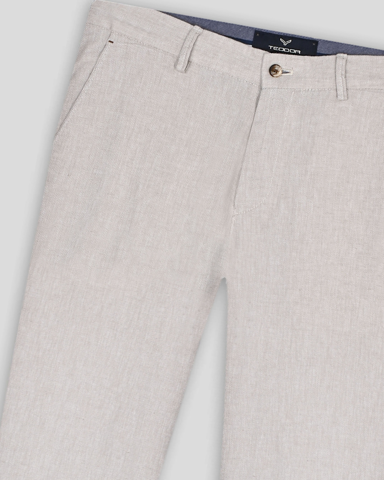 TROUSERS REGULAR FIT LINEN AND COTTON 250113088609-2 04