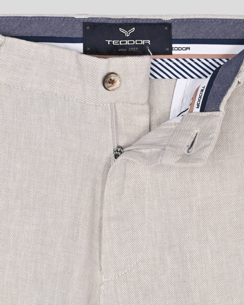TROUSERS REGULAR FIT LINEN AND COTTON 250113088609-2 05