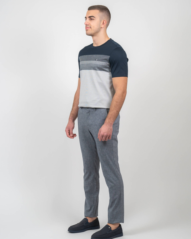 TROUSERS REGULAR FIT LINEN AND COTTON 230113088479-1 02