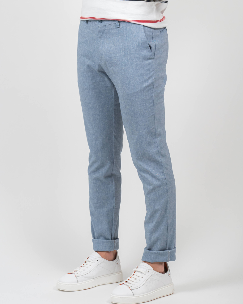 TROUSERS REGULAR FIT LINEN AND COTTON 230113088479-2 03