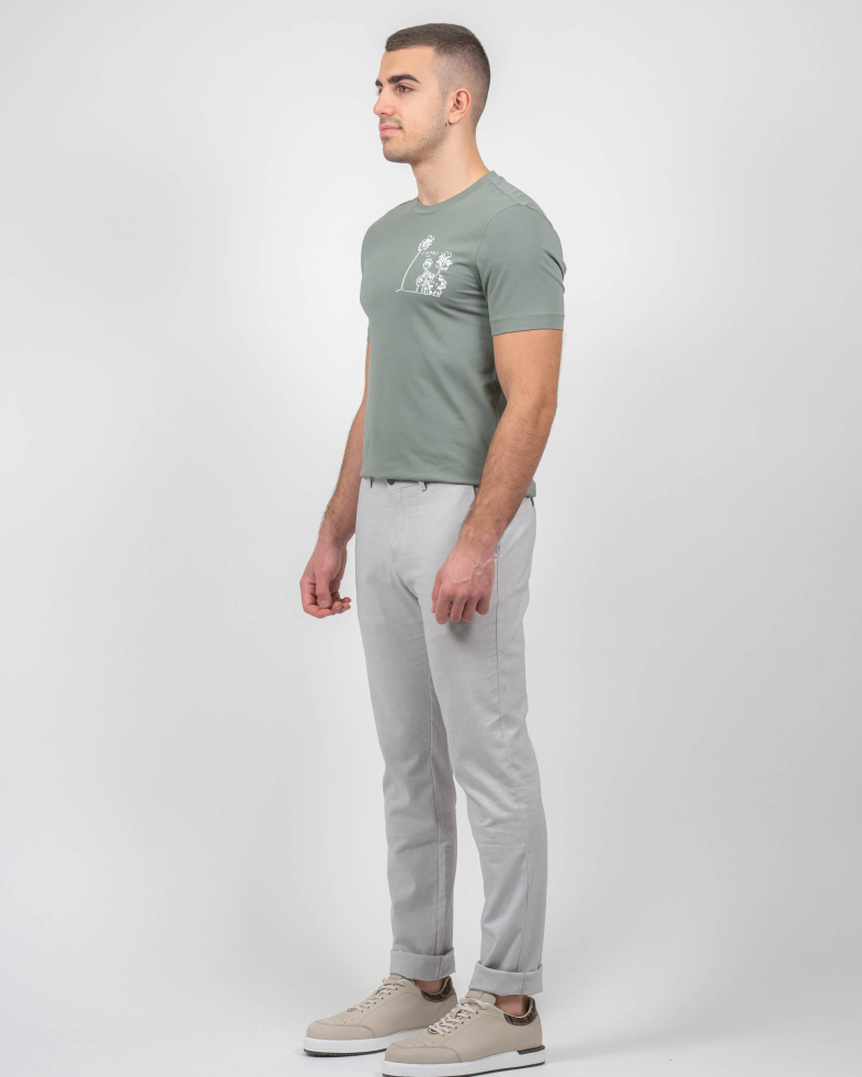 TROUSERS REGULAR FIT LINEN AND COTTON 230113088479-3 02