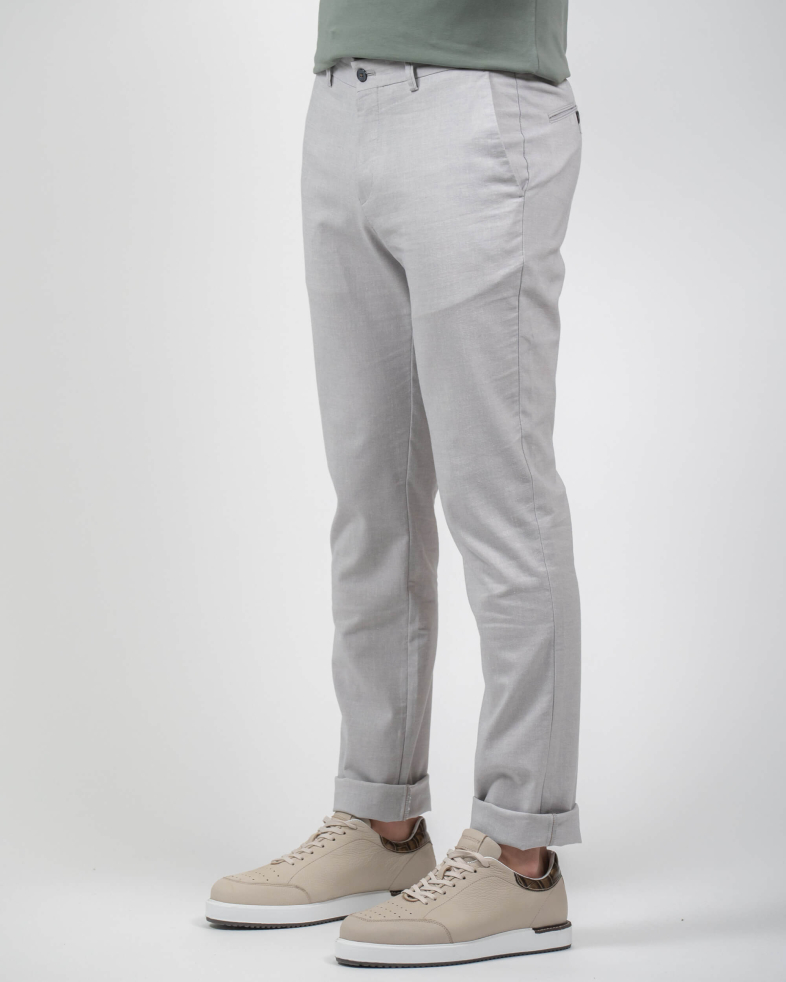 TROUSERS REGULAR FIT LINEN AND COTTON 230113088479-3 03