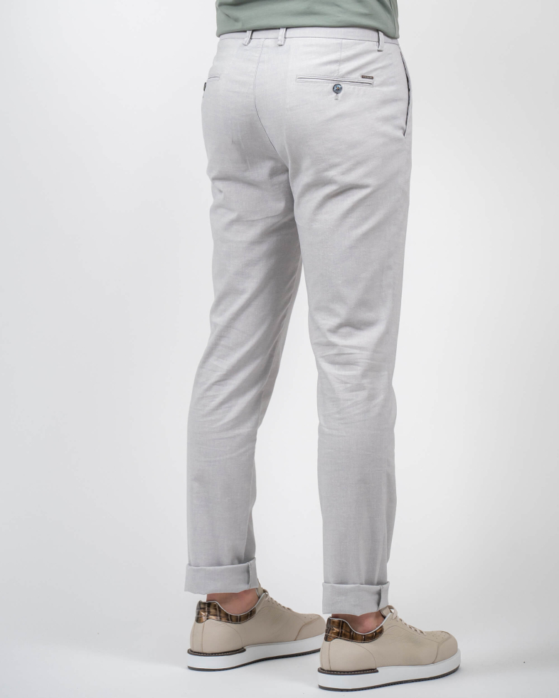 TROUSERS REGULAR FIT LINEN AND COTTON 230113088479-3 06