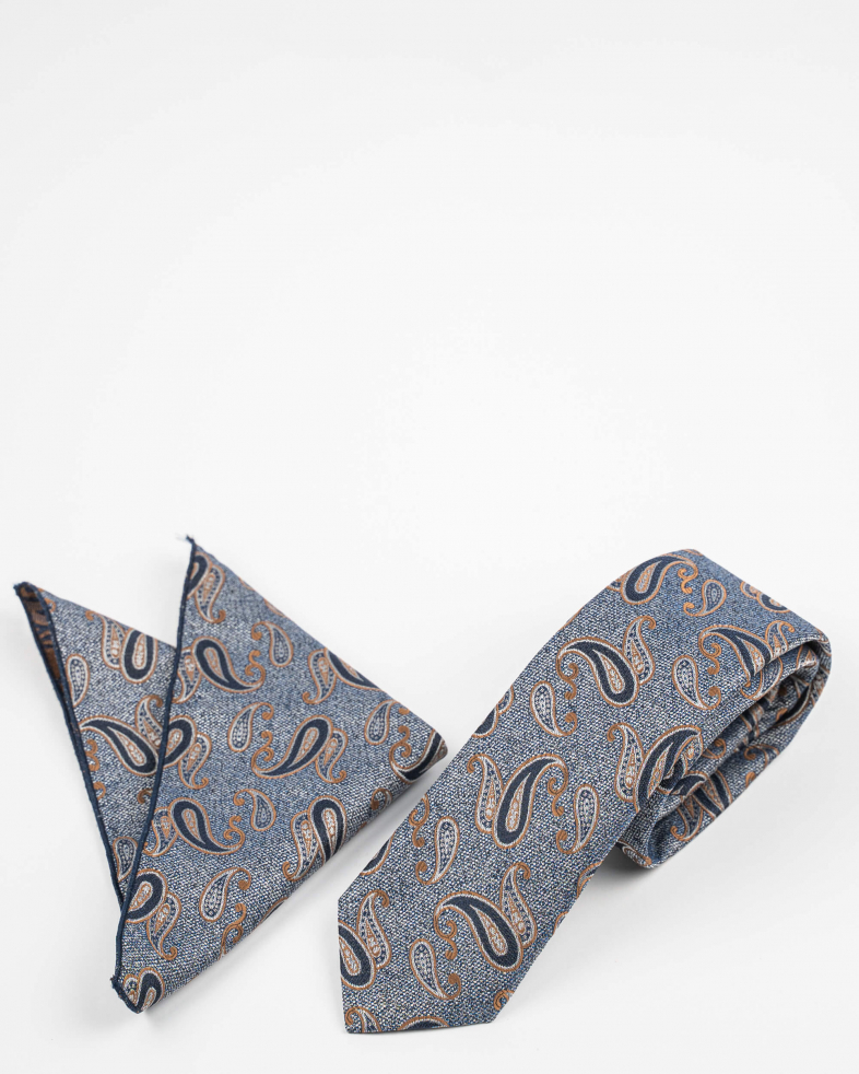 TIE AND POCKET SQUARE POLYESTER 220160133579-22 04