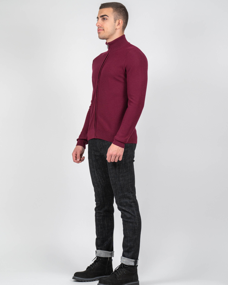 CARDIGAN BURGUNDY WOOL 220249105277-5 02