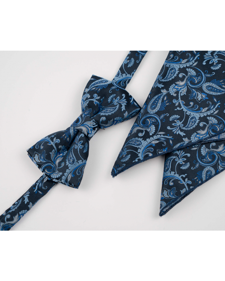 BOW TIE AND POCKET SQUARE POLYESTER 210210133422-9 01
