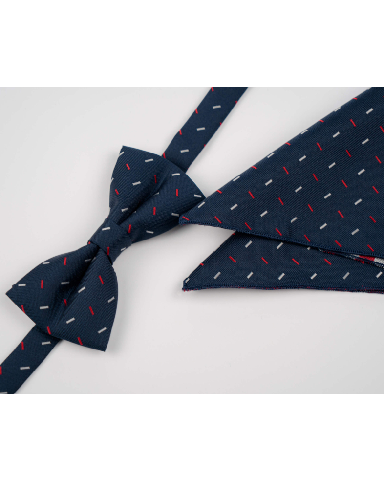 BOW TIE AND POCKET SQUARE TECHNICAL TEXTILE 210210133422-5 01