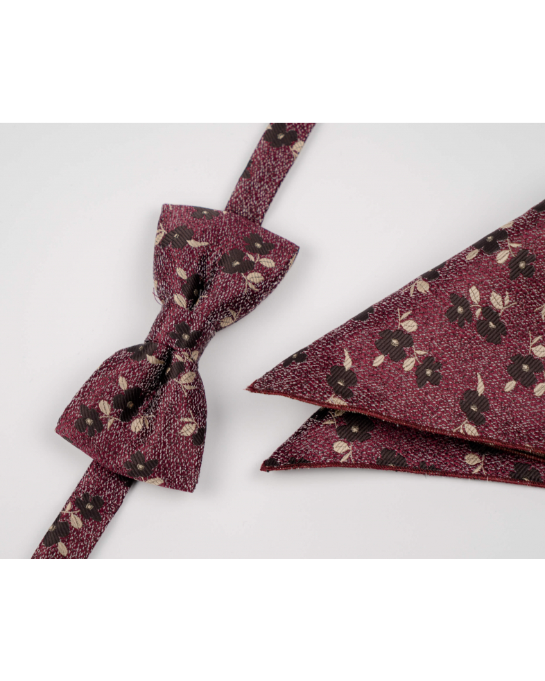 BOW TIE AND POCKET SQUARE TECHNICAL TEXTILE 210210133422-26 01