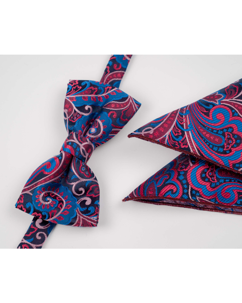 BOW TIE AND POCKET SQUARE TECHNICAL TEXTILE 210210133422-4 01