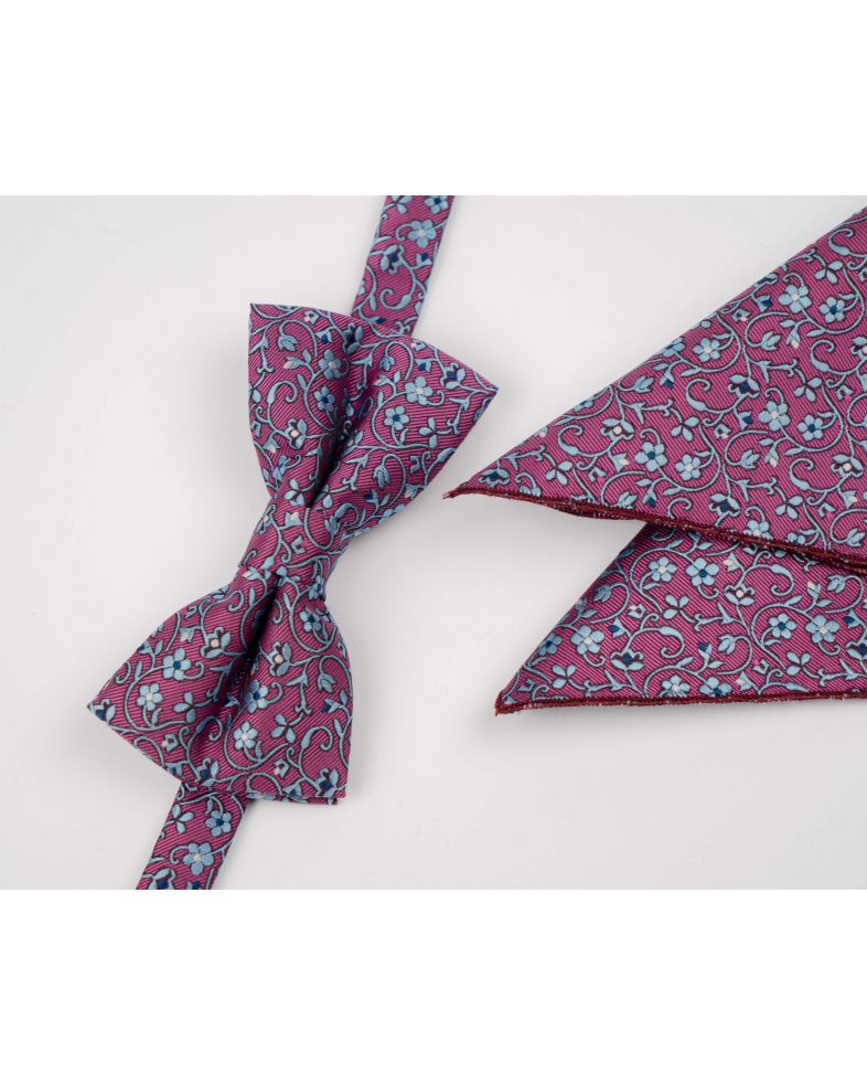 BOW TIE AND POCKET SQUARE TECHNICAL TEXTILE 210210133422-21 01