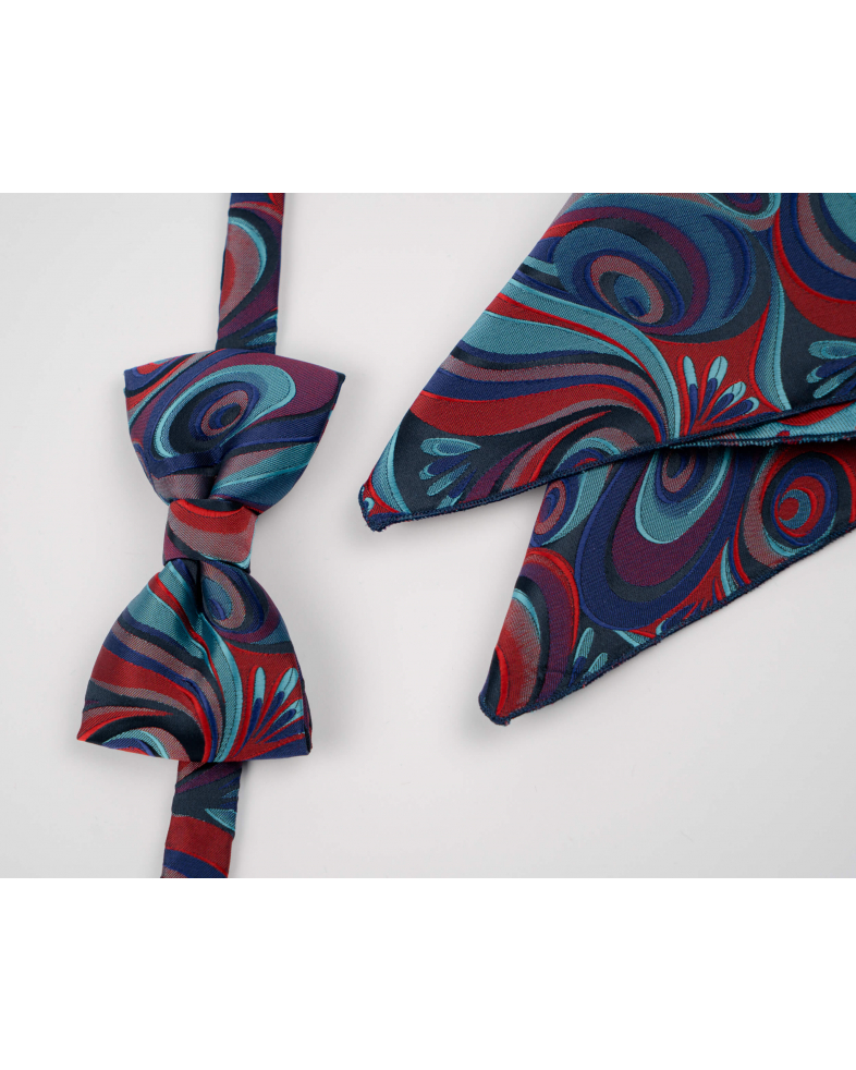 BOW TIE AND POCKET SQUARE TECHNICAL TEXTILE 210210133422-18 01