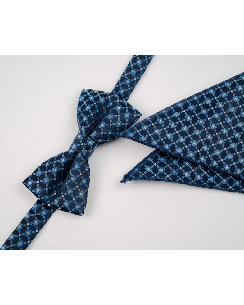 BOW TIE AND POCKET SQUARE TECHNICAL TEXTILE 210210133422-7 01